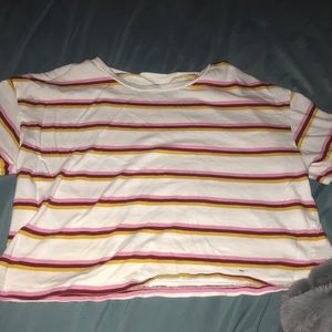 Size-medium   Color-red yellow pink stripes  condition-new
